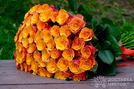 Букет из 51 розы "Розы Испания"